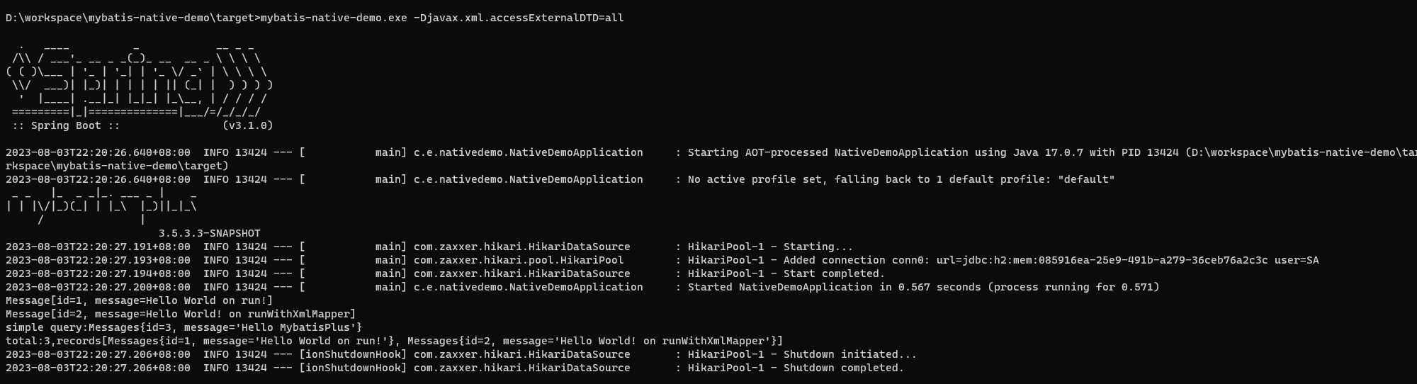 MyBatis-Plus SpringBoot3支持问题