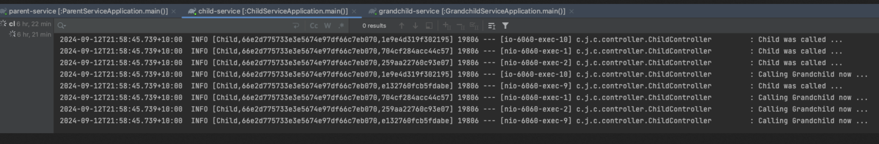 Spring SpanId changes on WebClient request