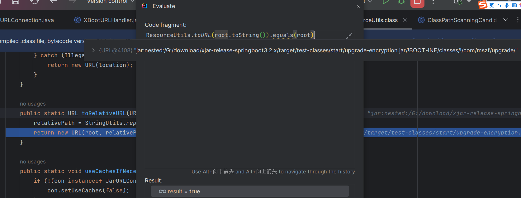 Spring org.springframework.util.ResourceUtils#toRelativeURL drops custom URLStreamHandler