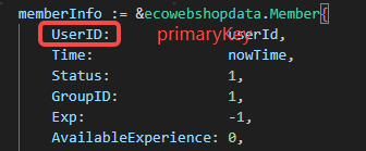 Gorm The primary key field will be automatically appended