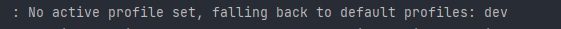 SpringBoot Document spring.profiles.default property