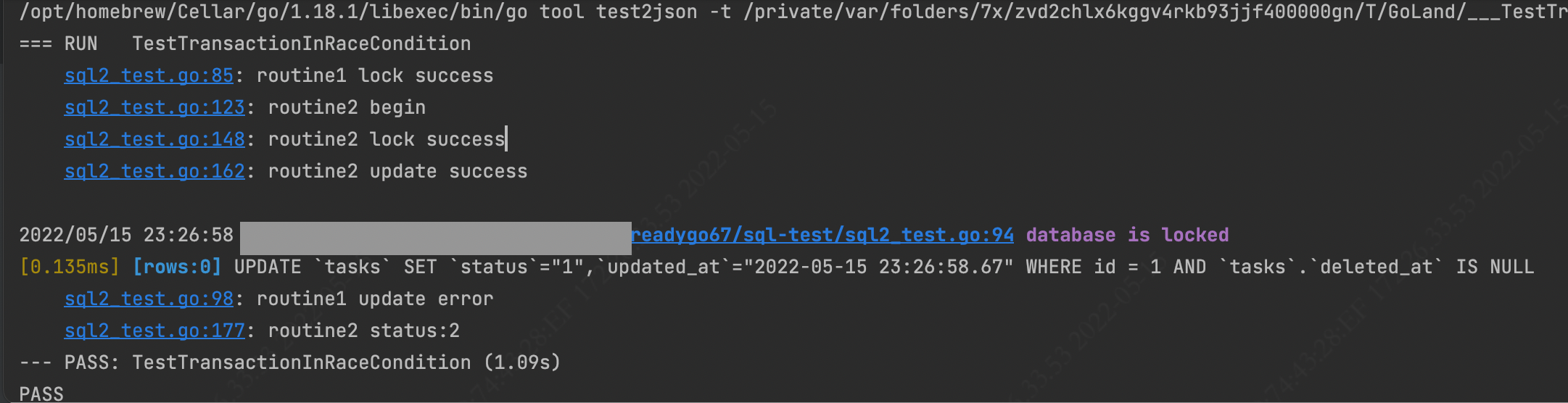 Gorm Upexpected transaction behavior in race condition