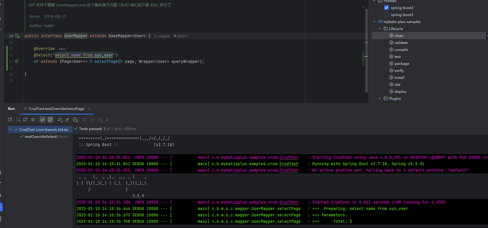 MyBatis-Plus [错误报告]: 描述 无法在xml中重写 selectPage()方法