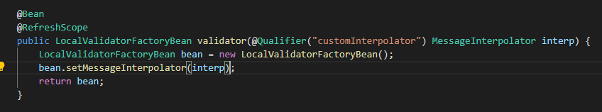 SpringBoot Cannot override message interpolation with JSR-303