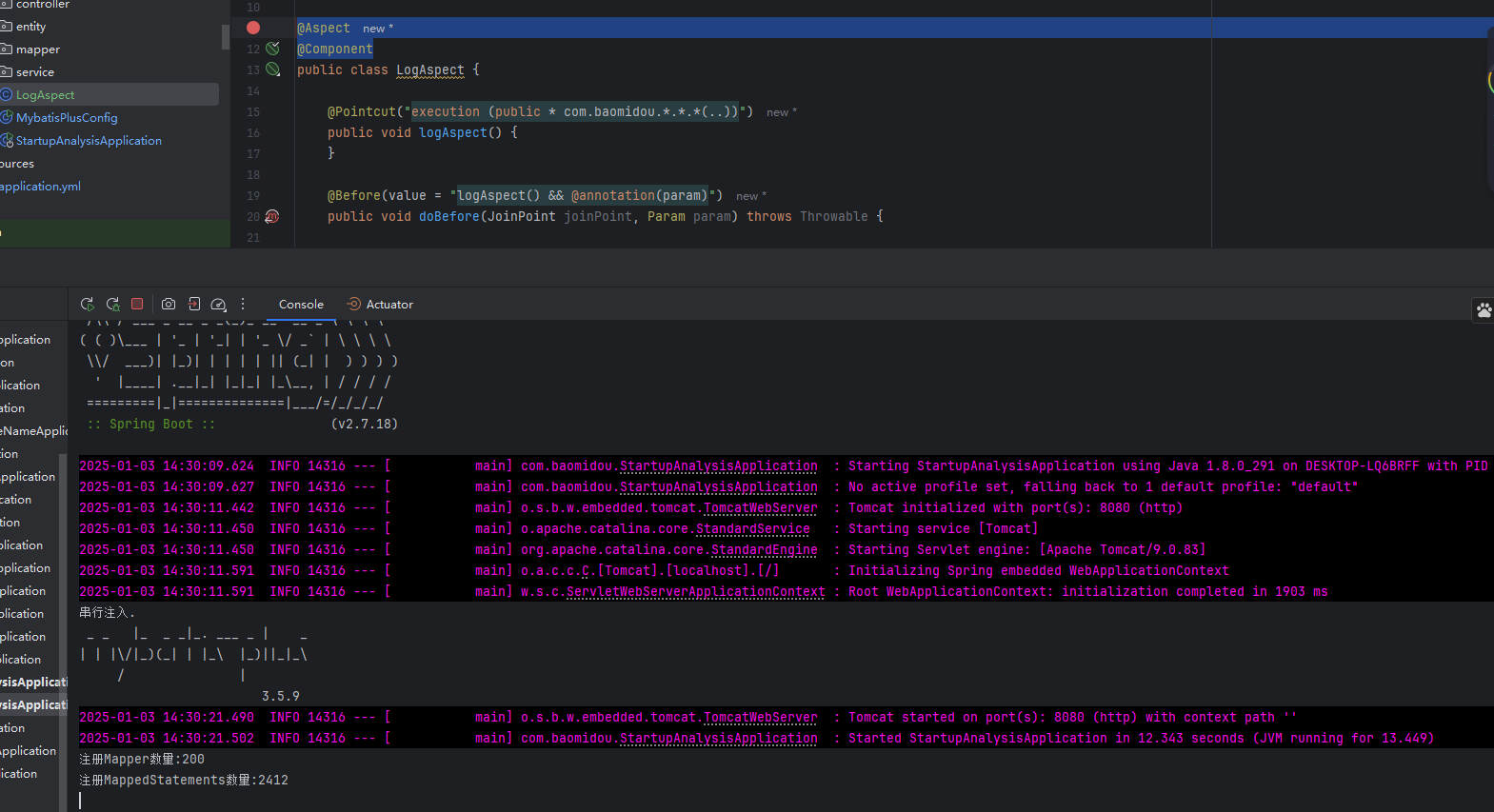 MyBatis-Plus [错误报告]: 项目从3.3.2版本，升级到3.5.9版本之后，项目启动时间翻2倍
