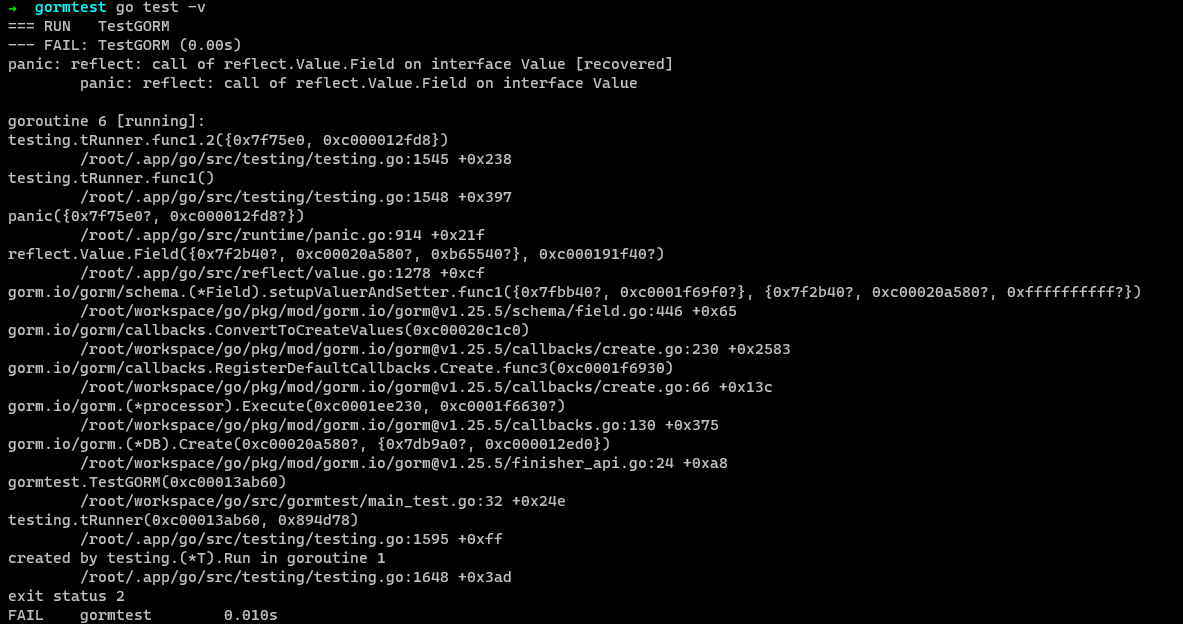 Gorm use create() batch insert have error