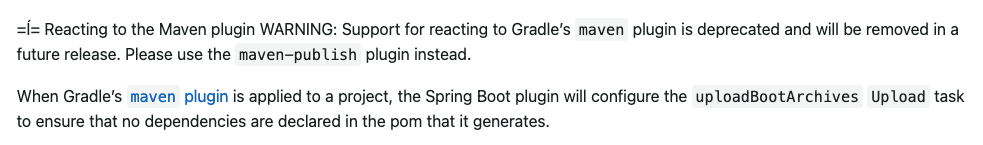 SpringBoot Fix typo in 'Reacting to the Maven plugin' title