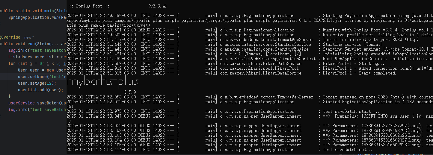 MyBatis-Plus [错误报告]: 新版本打包运行 执行到 saveBatch 或者 saveOrUpdateBatch 报错