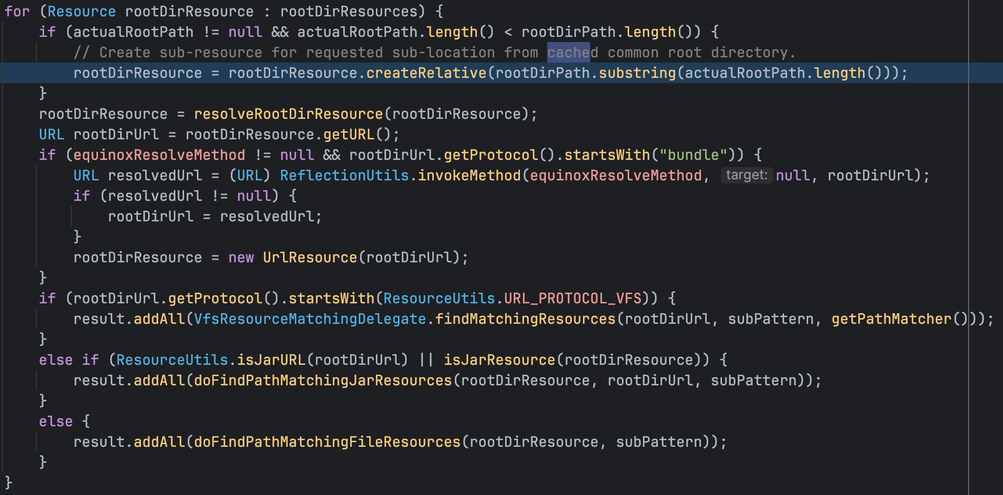 Spring PathMatchingResourcePatternResolver should not log directory-skip messages at info level