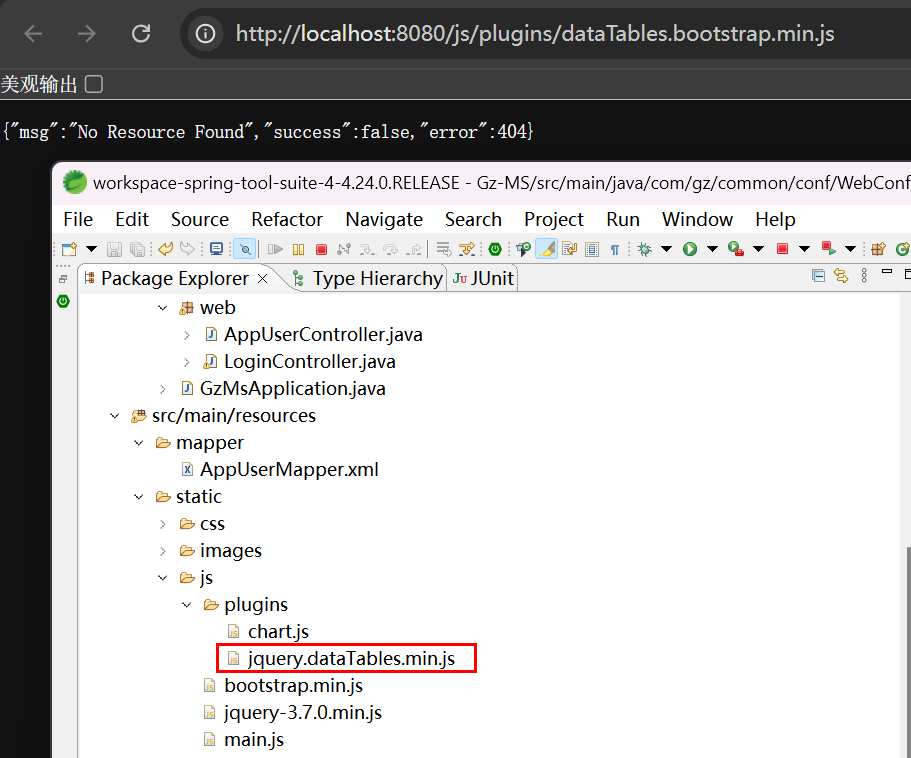 Spring Spring Boot 3.4.0 static files cannot be retrieved successfully.