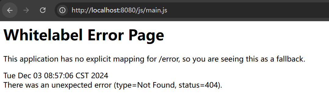 Spring Spring Boot 3.4.0 static files cannot be retrieved successfully.