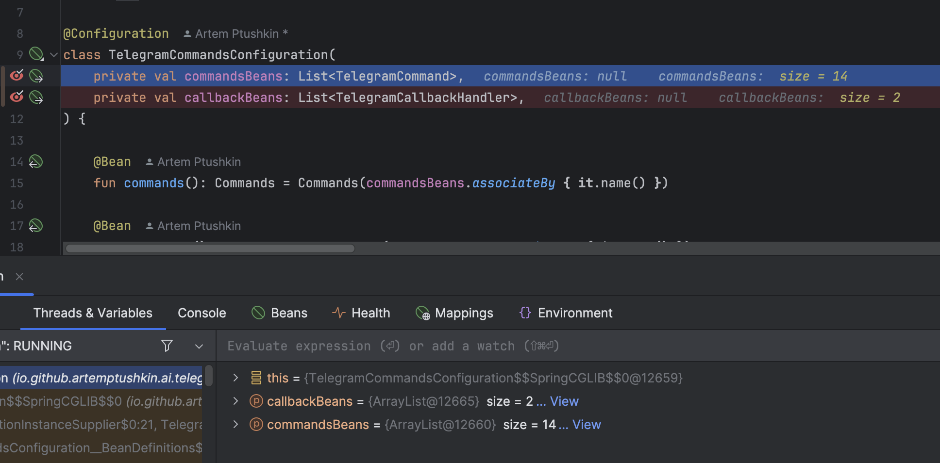 Spring List of bean by types autowiring in Kotlin AOT not working since 6.2.0