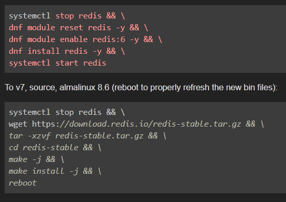 Redis Redis server show older version after upgrade to 5.0.5