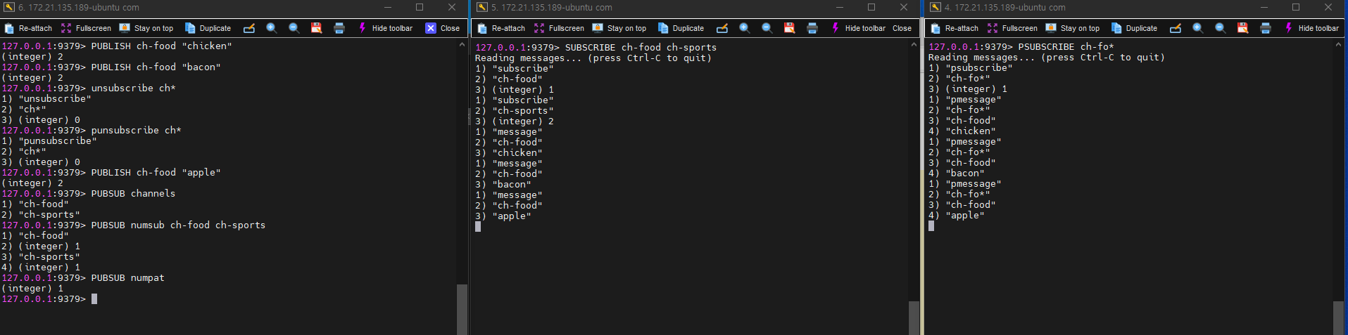 Redis [BUG] In PubSub, UNSUBSCRIBE and PUNSUBSCRIBE commands do not work correctly.