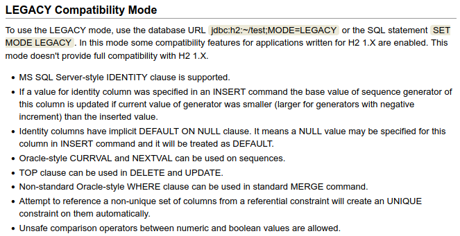 SpringBoot Allow Spring Boot 2.5 and 2.6 to work with H2 version 2.0.202