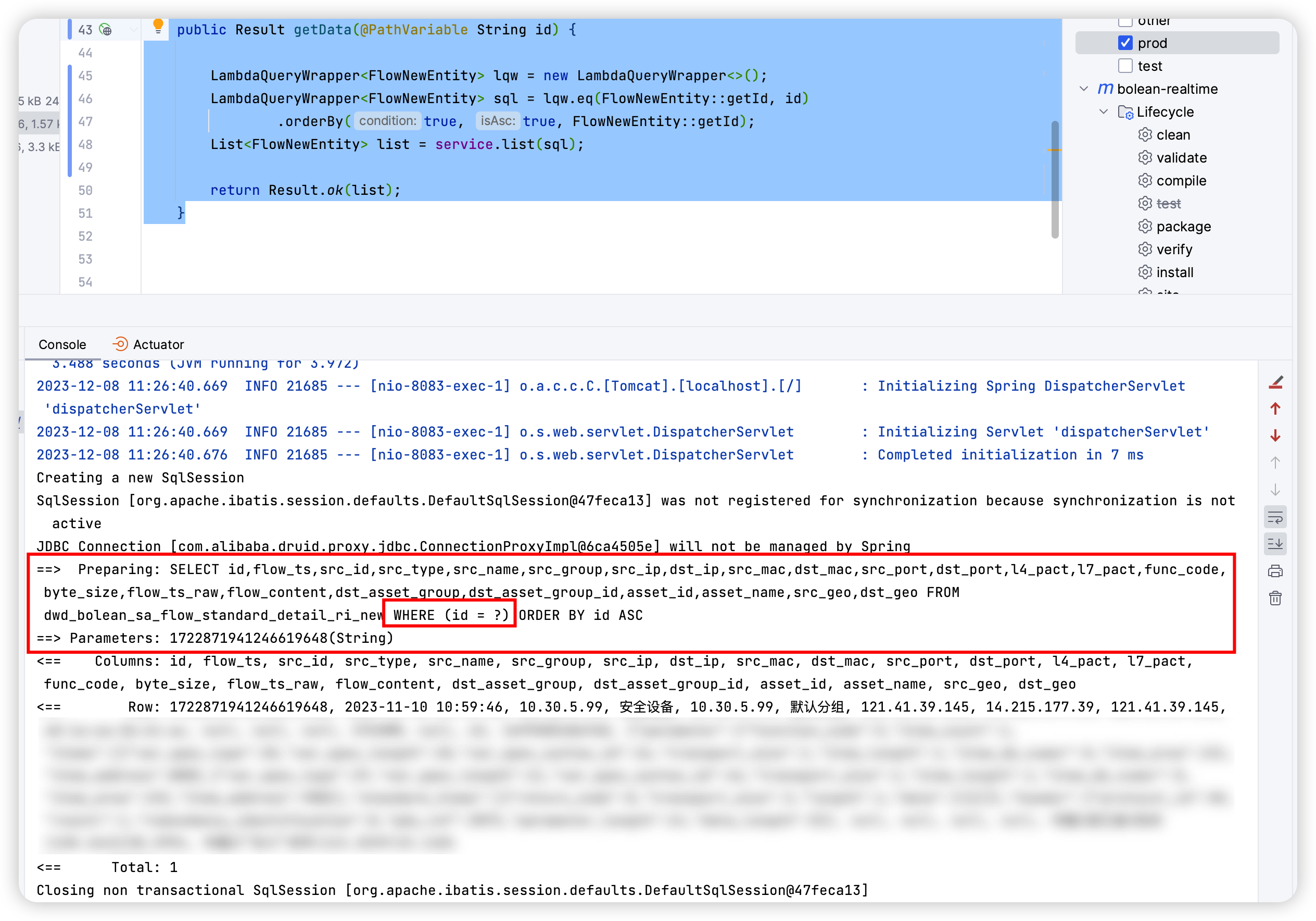 Gorm gorm 1.25.5 use ? Placeholder query for doris reports error, then works fine with springboot+mybatis-plus