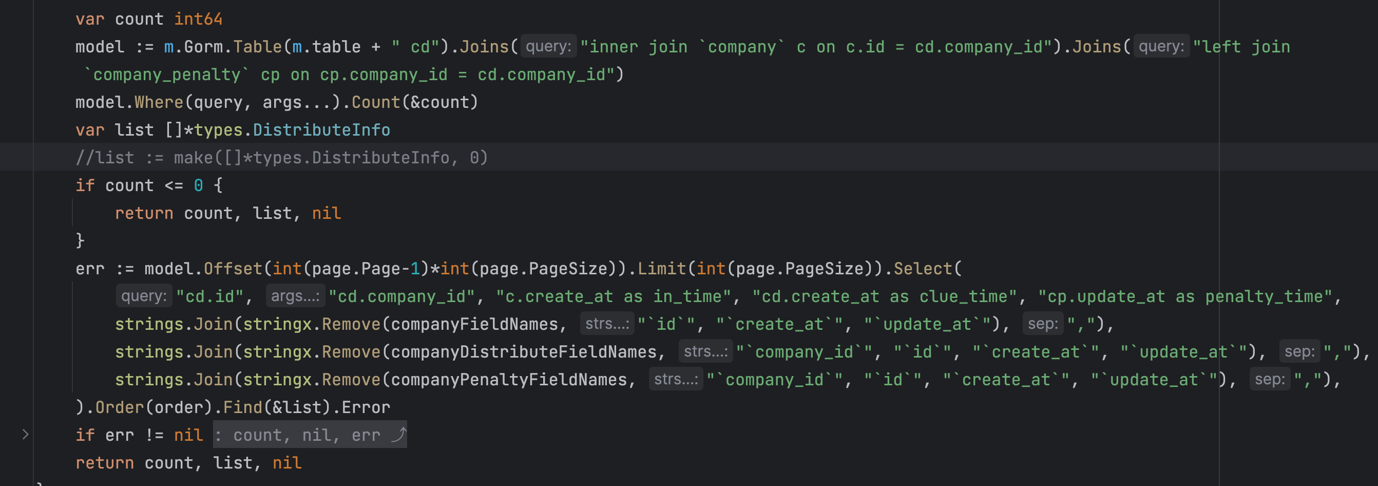 Gorm Count() erases SELECTs for Joins() statement if executed before a Find()
