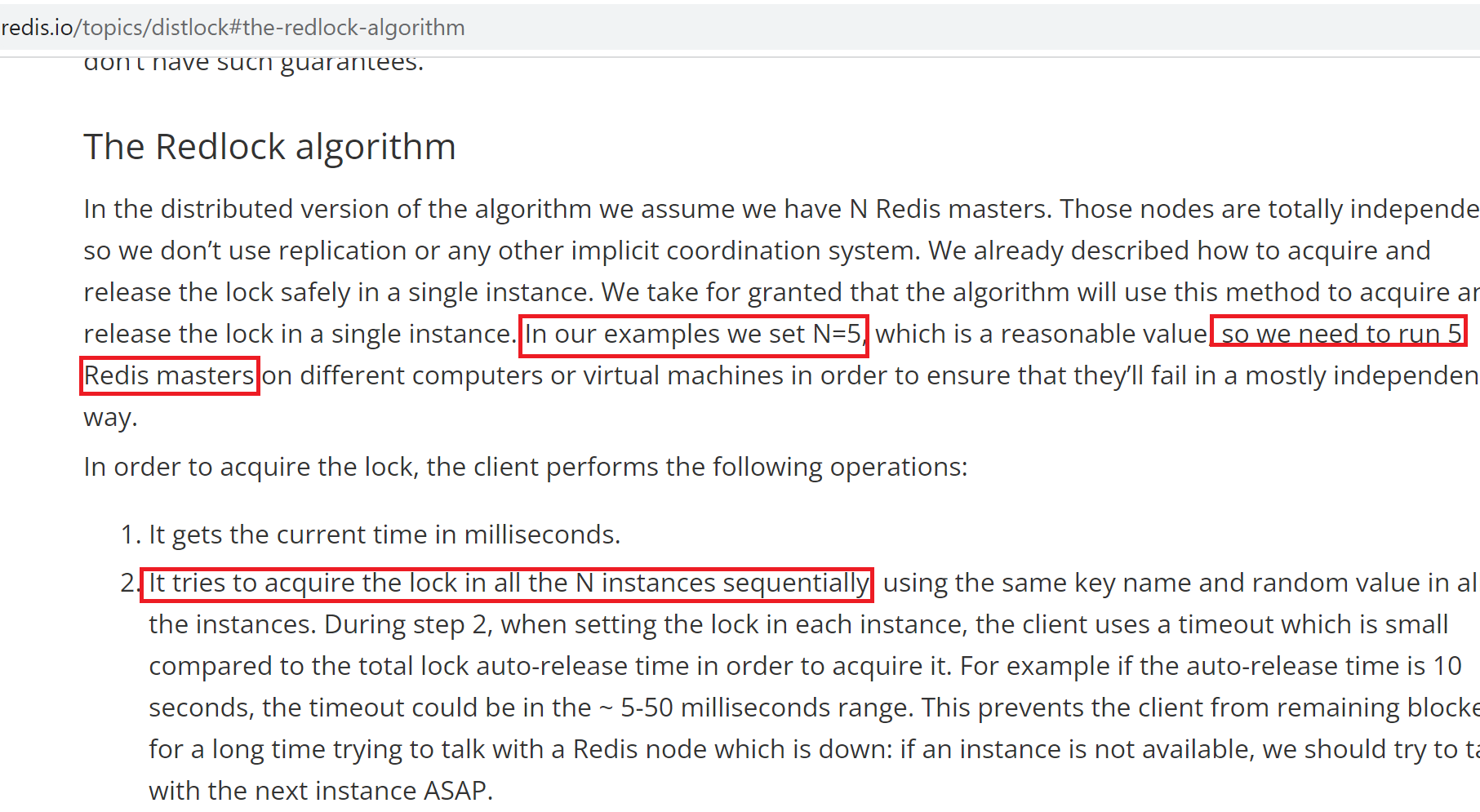 Redis [QUESTION] Why do we need distributed lock in Redis if we partition on Key?