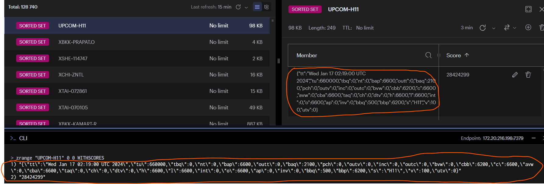Redis Please prevent escape characters when fetching stored redis strings (especially json)