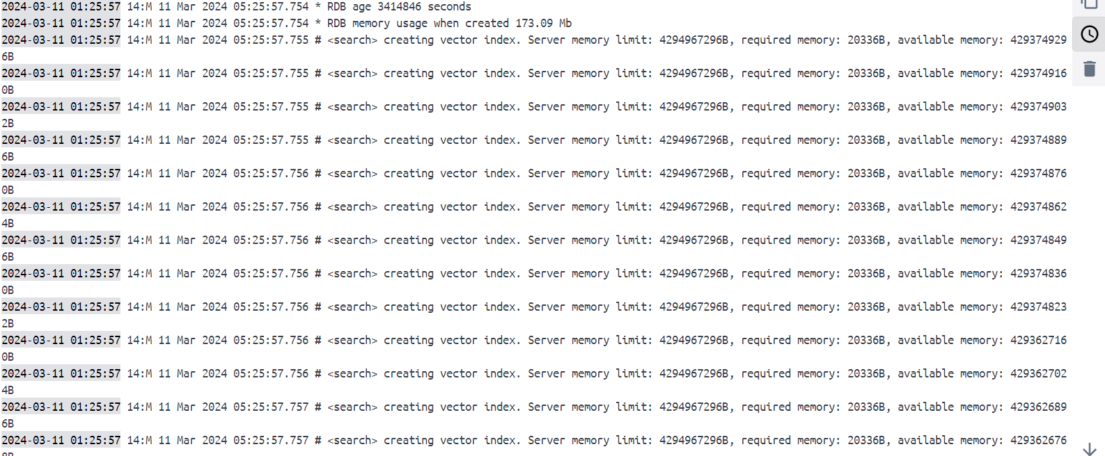Redis [BUG] - Getting memory crash issue when trying to load data in redis-stack through docker 