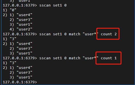 Redis sscan count does not work correctly