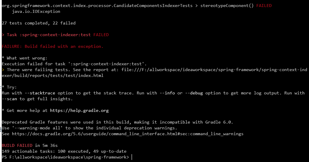 Spring Gradle build fails on MS Windows