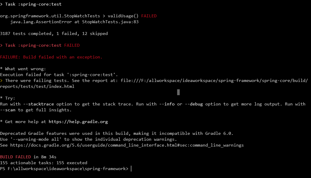 Spring Gradle build fails on MS Windows