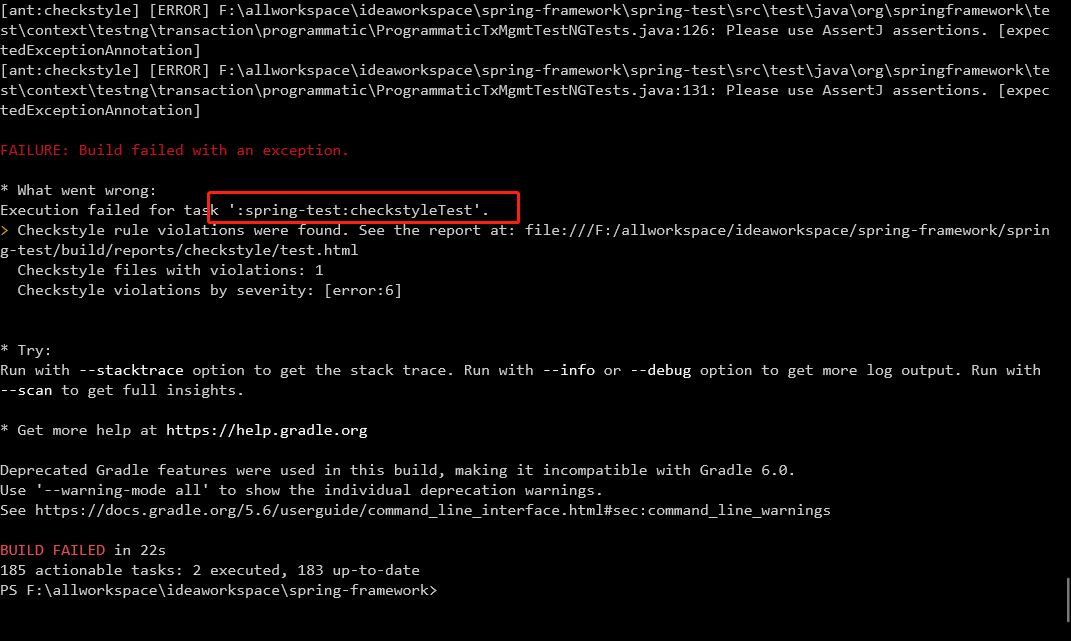 Spring Gradle build fails on MS Windows