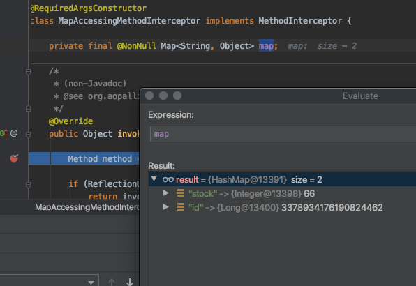 SpringBoot Dynamic Projections error Null return value from advice does not match