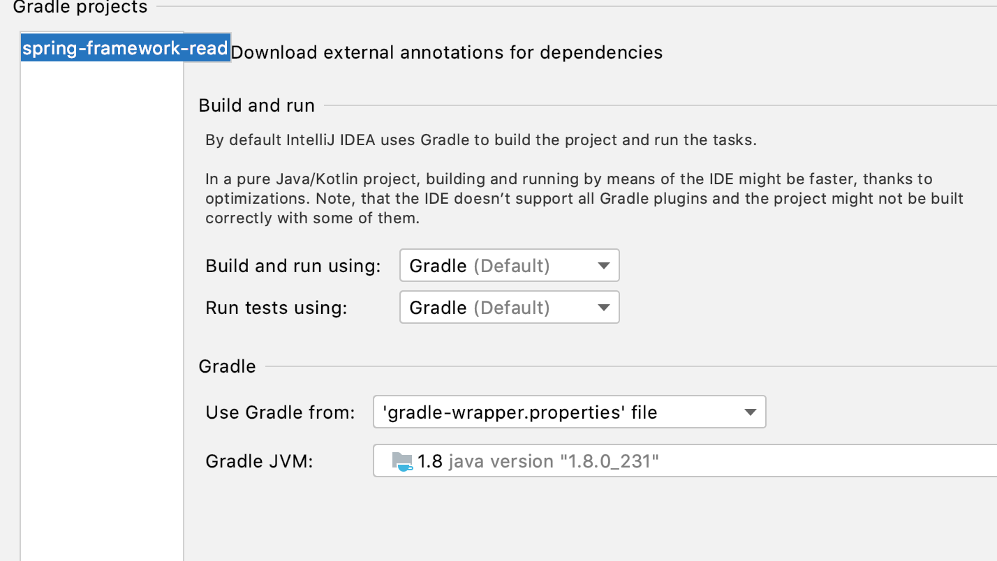 Spring gradle dependency 