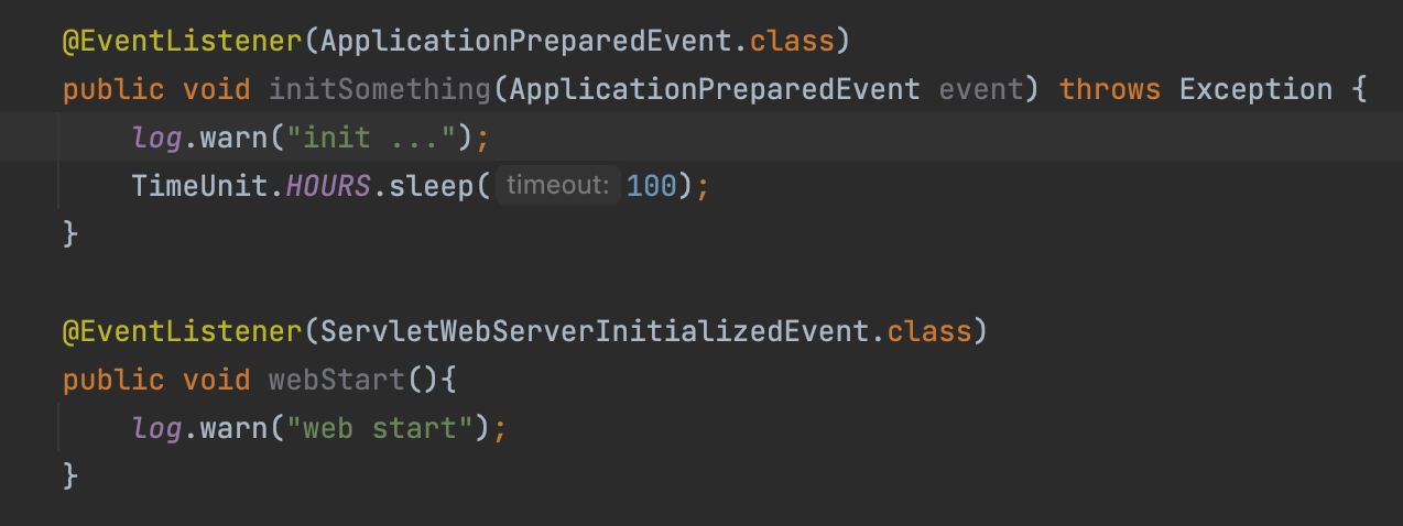 SpringBoot Add WebServerBeforeStartEvent before web server start