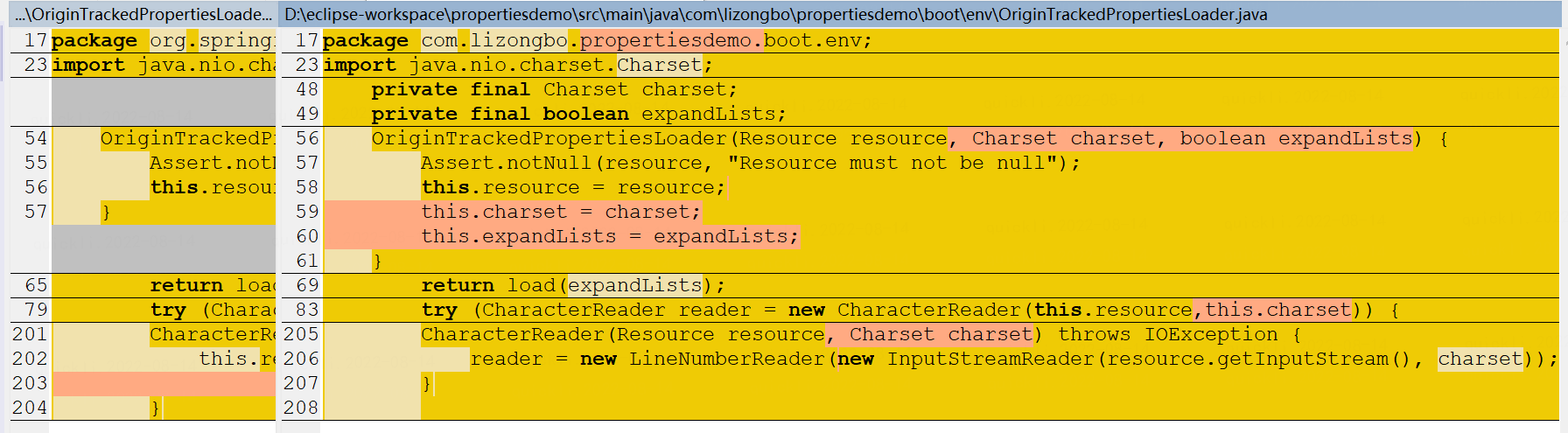 SpringBoot PropertiesPropertySourceLoader class is not convenient to customize the character set UTF-8
