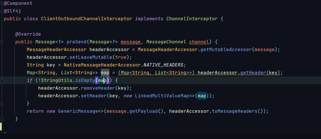 Spring DefaultSimpUserRegistry prevents event from being published if original SimpMessageHeaderAccessor cannot be found