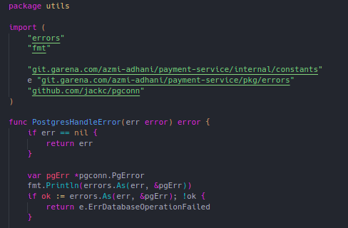 Gorm POSTGRES How to check if error type is DUPLICATE KEY