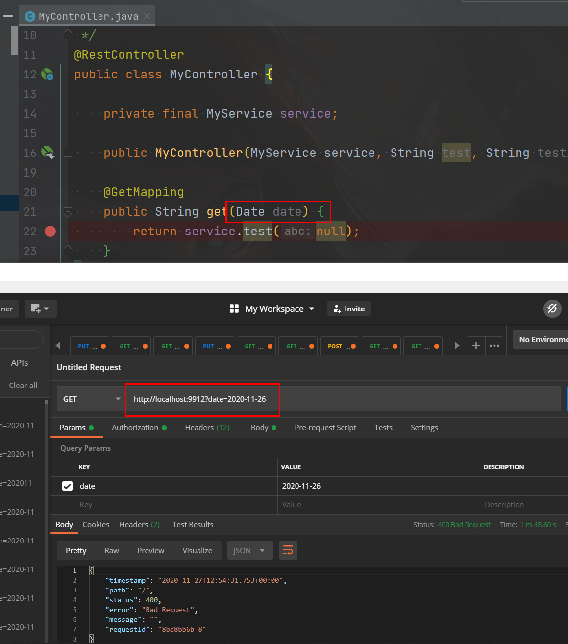 Spring Cannot convert the string value to the Date value in controllers of WebFlux
