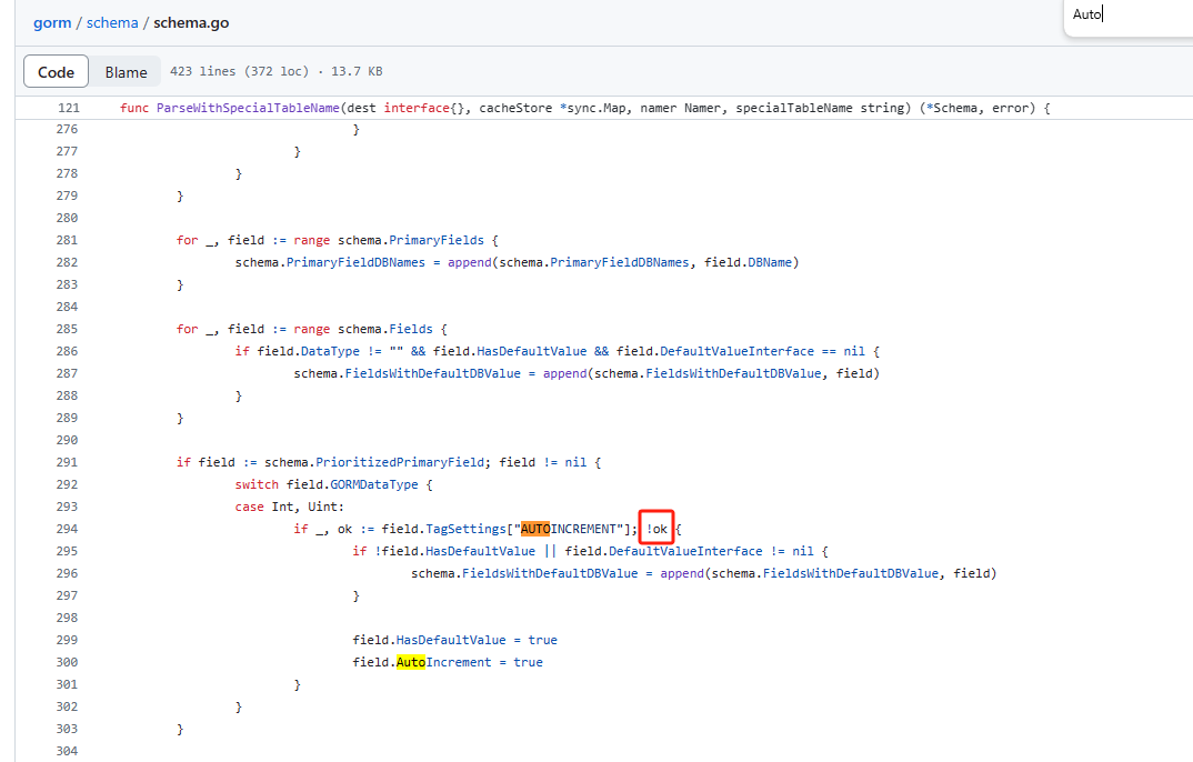 Gorm 设置主键自增字段这点是不是有问题