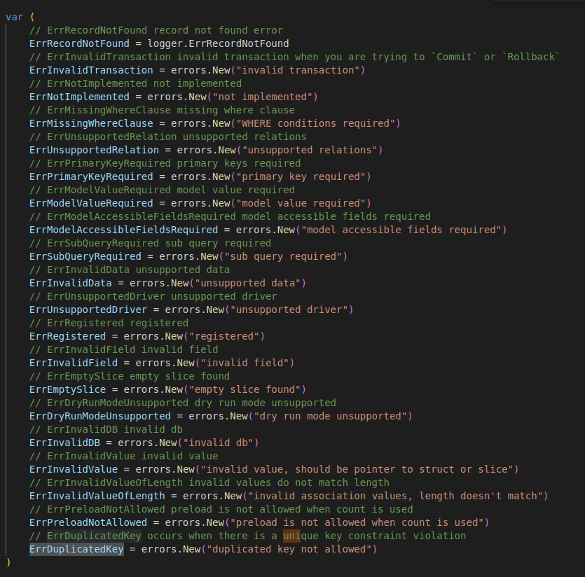 Gorm PostgreSQL how to check if returned error is 