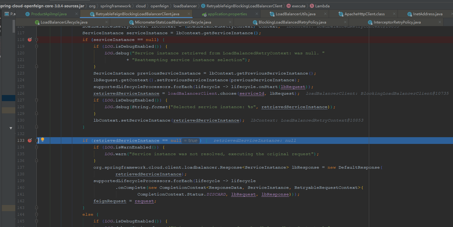 Spring Cloud Openfeign ‘max-retries-on-same-service-instance’ not working