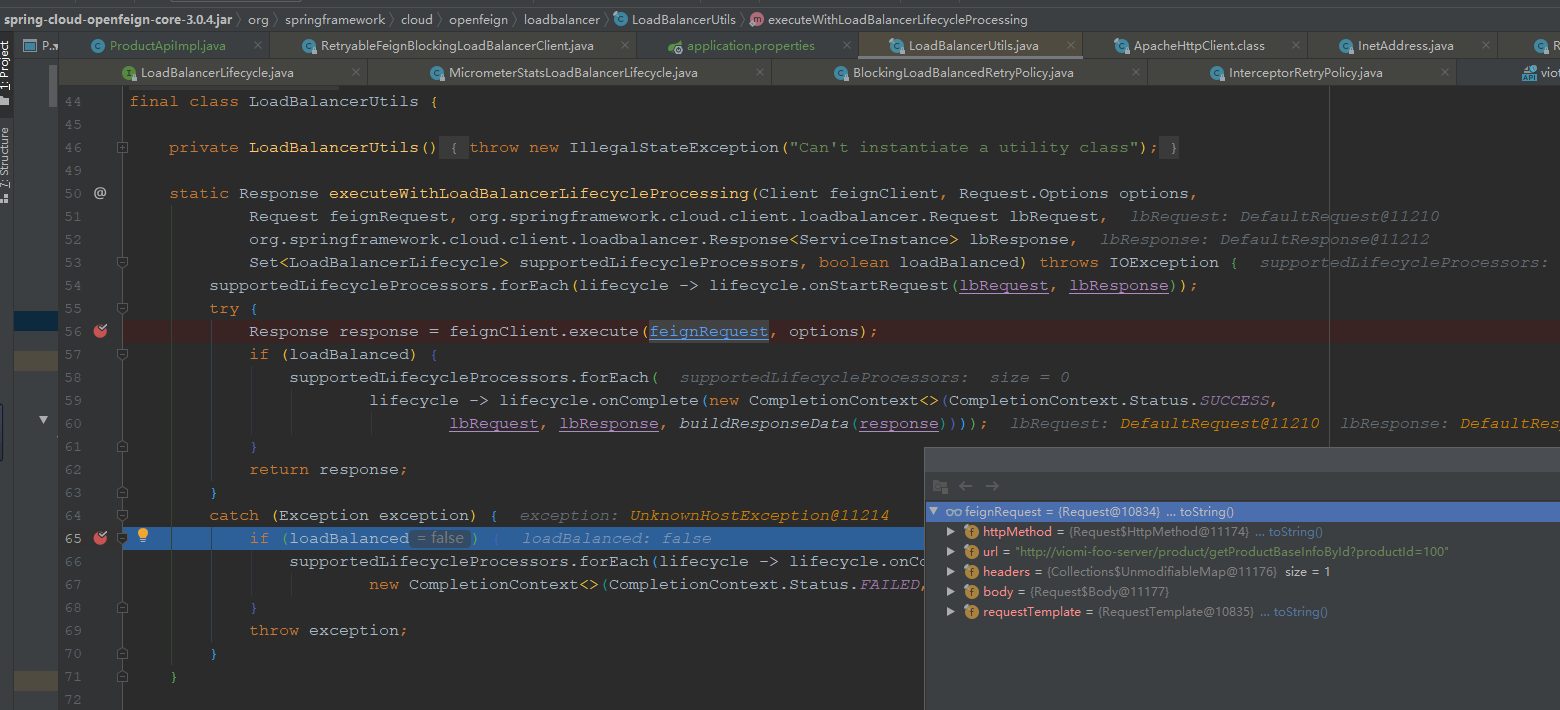 Spring Cloud Openfeign ‘max-retries-on-same-service-instance’ not working