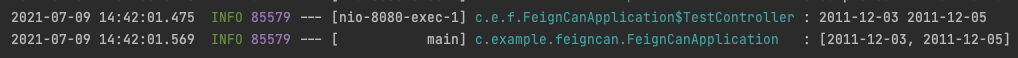 Spring Cloud Openfeign Feign client doesn't serialize java.time.LocalDate's correctly while it present as object field