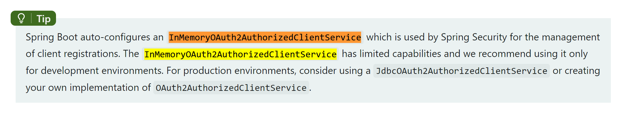 SpringBoot Use HttpSessionOAuth2AuthorizedClientRepository instead of AuthenticatedPrincipalOAuth2AuthorizedClientRepository as bean.