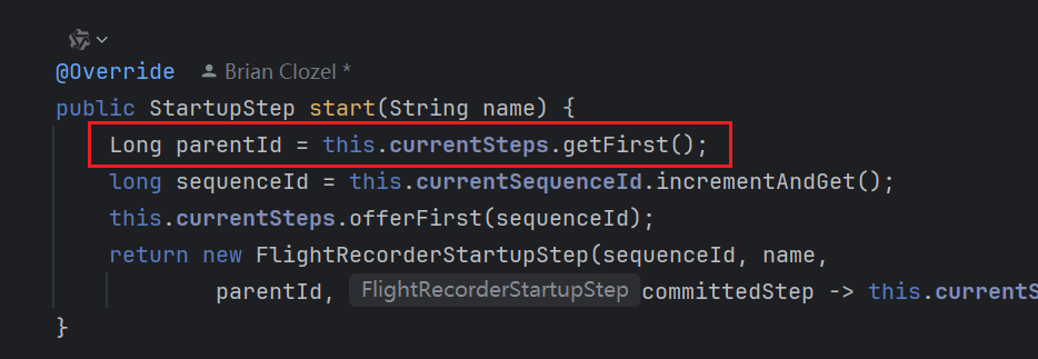 Spring Wrong parentId tracking in FlightRecorderApplicationStartup