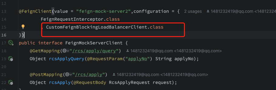 Spring Cloud Openfeign When I use a custom inheritance FeignBlockingLoadBalancerClient client, complains can't find the instance