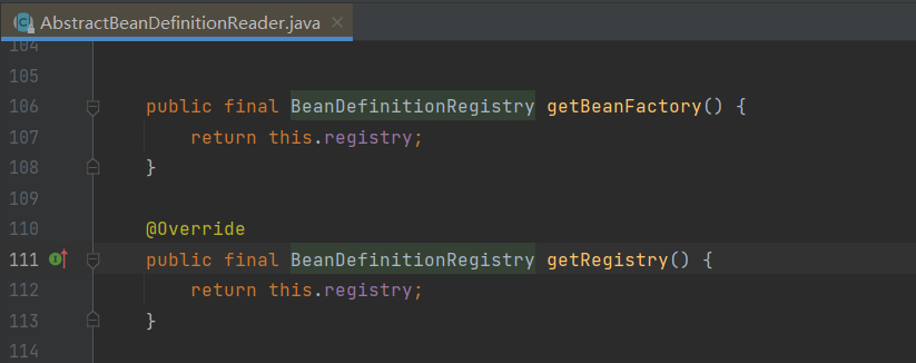 Spring Deprecate inappropriate getBeanFactory() method in AbstractBeanDefinitionReader