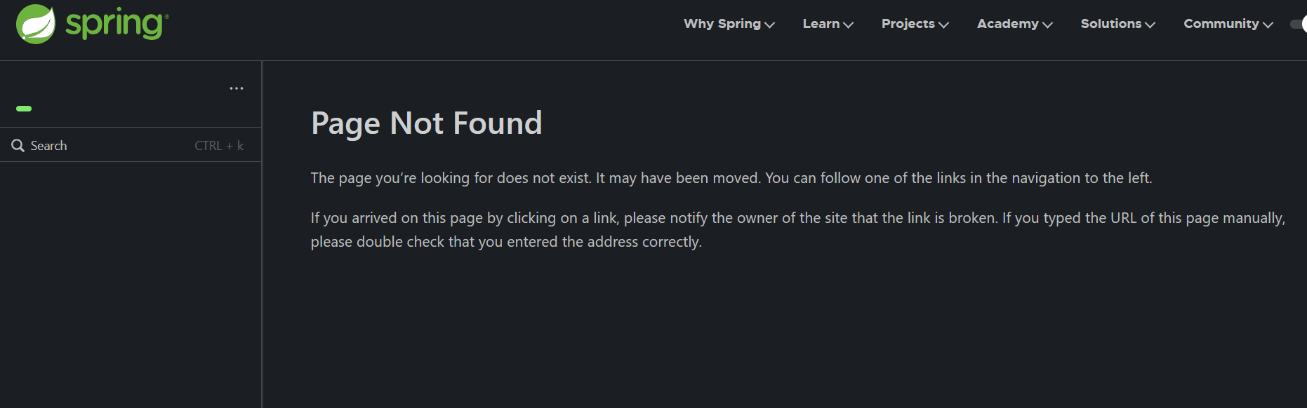 Spring-ai docs: link is invailed.