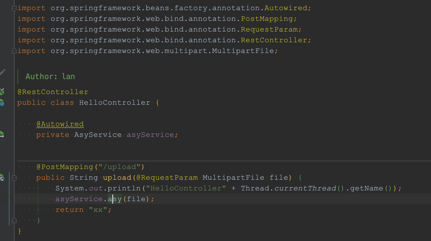 Spring Upload a file, asynchronous processing will trigger Java.io.FileNotFoundException