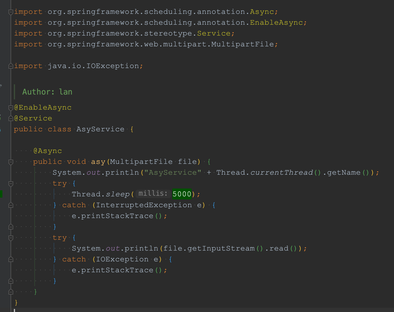 Spring Upload a file, asynchronous processing will trigger Java.io.FileNotFoundException