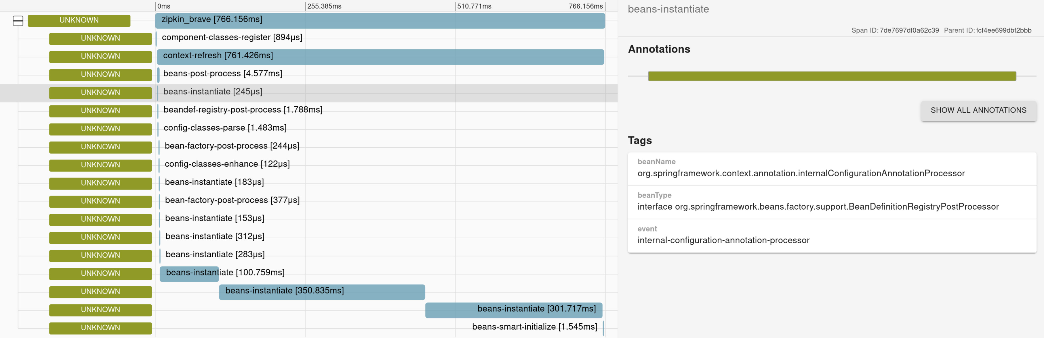 Spring Adding observability of application context startup