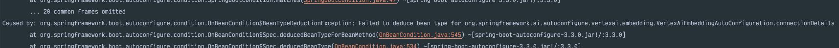 Spring AI New Vertex AI Embedding functionality breaks existing code