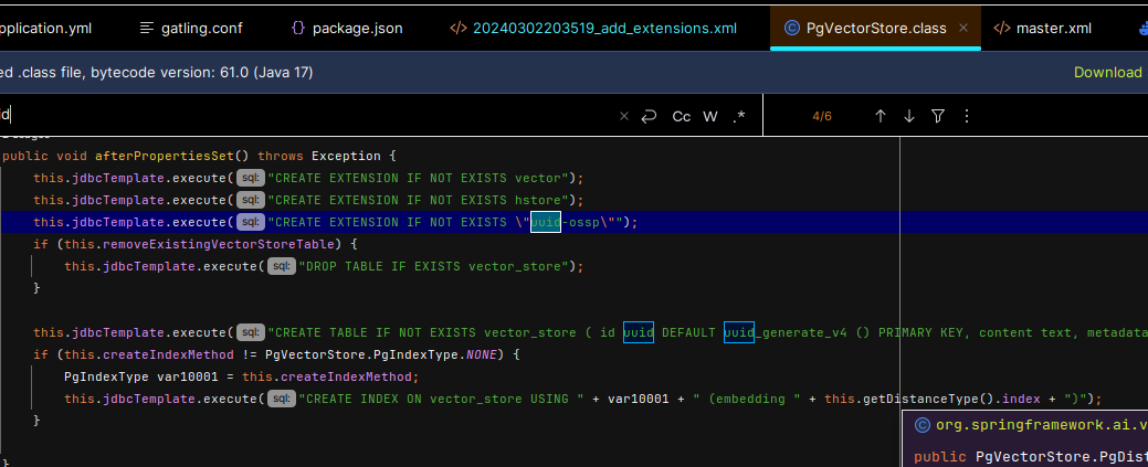 Spring-ai pgvector vector store doesn't work properly when saving a list of Spring AI documents objects